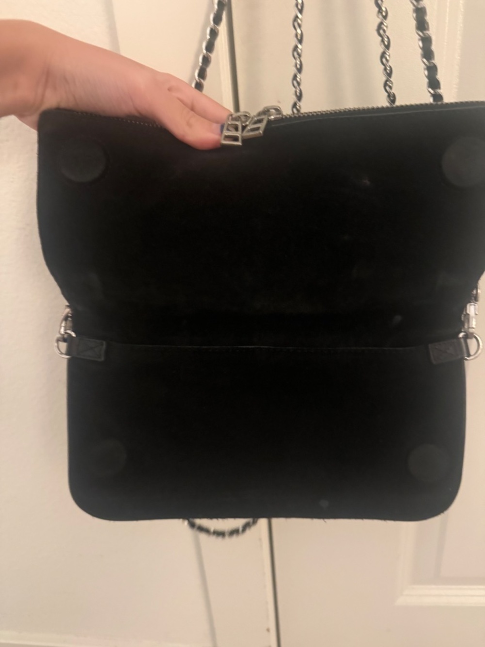 Zadig & Voltaire Rock Studded Suede Bag - Picture 4 of 5